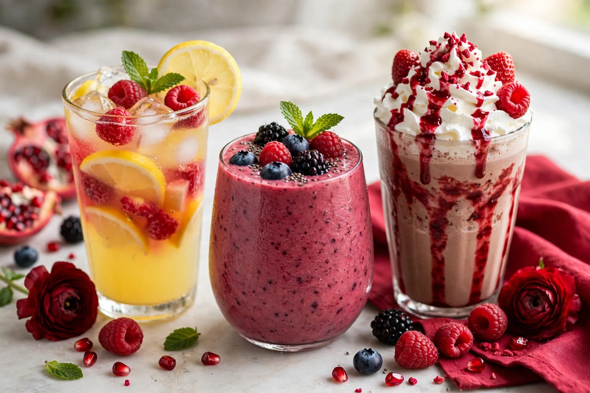Lemonades, Smoothies & Shakes